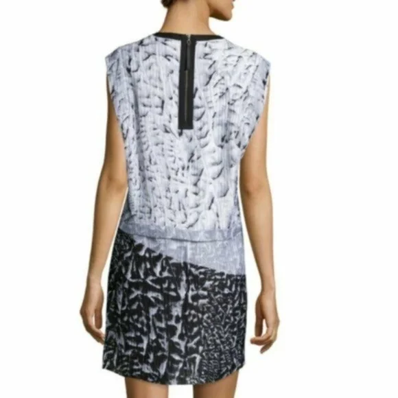 Helmut Lang Silk Annex Printed Mini Dress - Picture 3 of 15